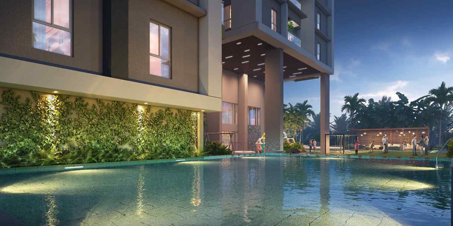 Tattvam — Swimming pool at twilight
